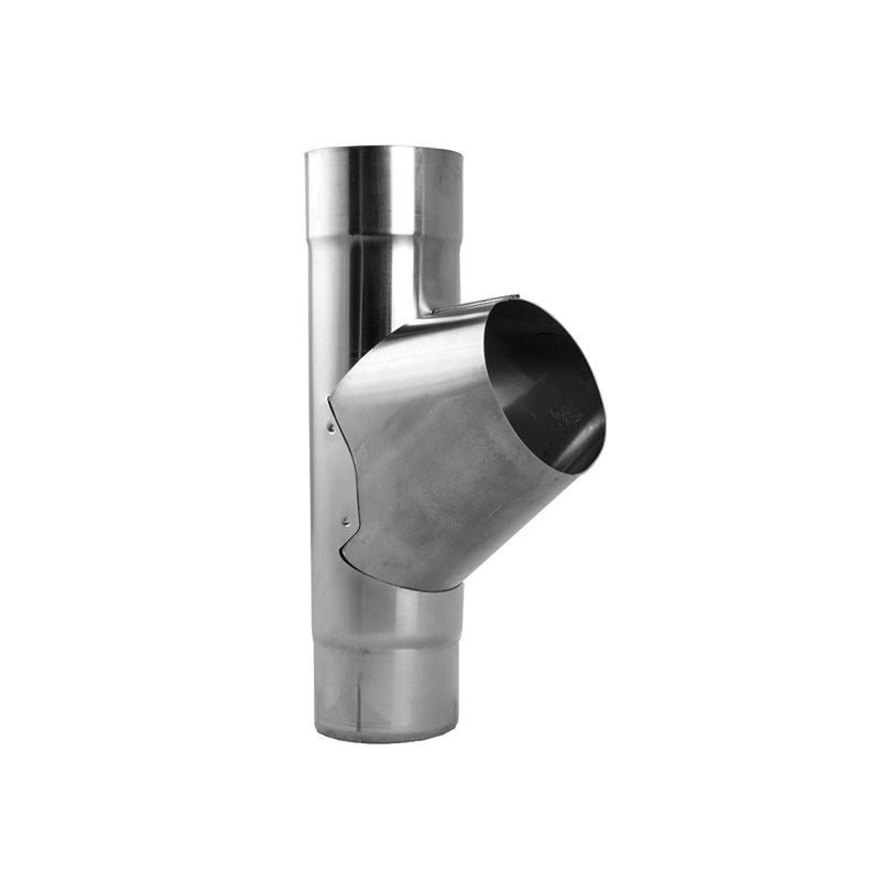Product image for Lindab Magestic 87mm Galvanised Steel Downpipe Branch