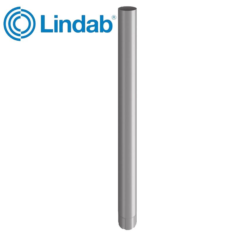 Product image for Lindab 75mm Round Downpipe - Anthracite Metallic