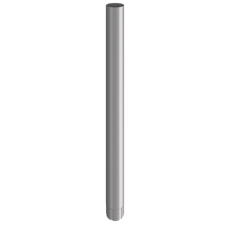 Product image for Lindab 120mm Round Downpipe - Anthracite Metallic