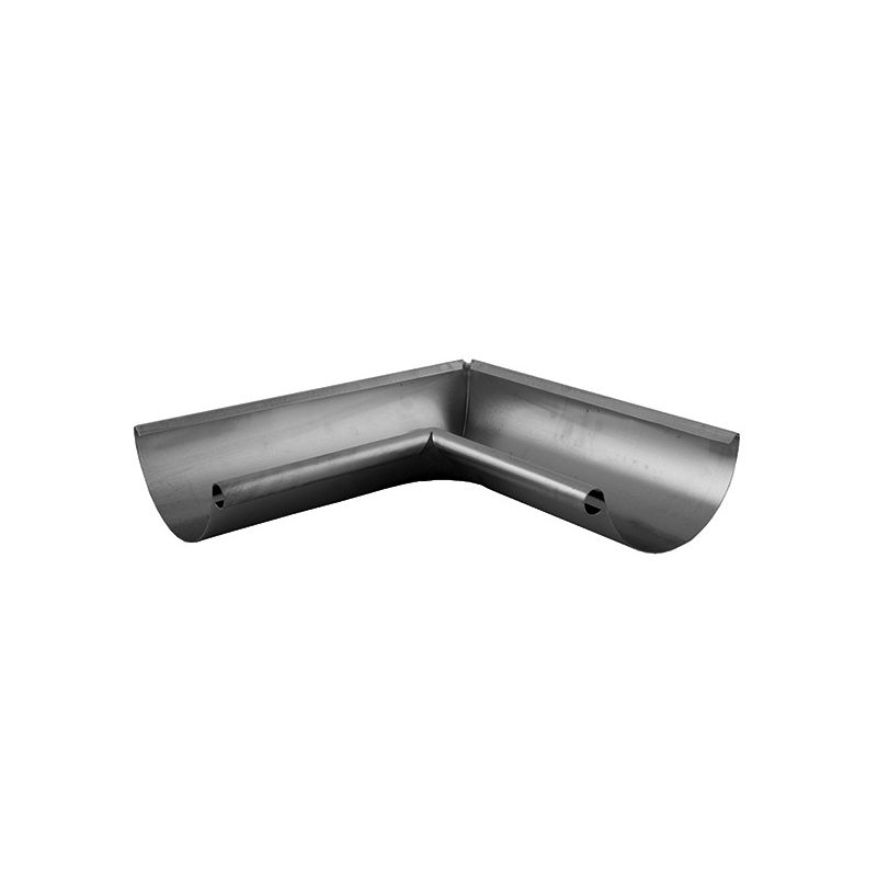 Product image for Steel Gutter Half Round 90dg Internal Angle 125mm - Lindab Magestic