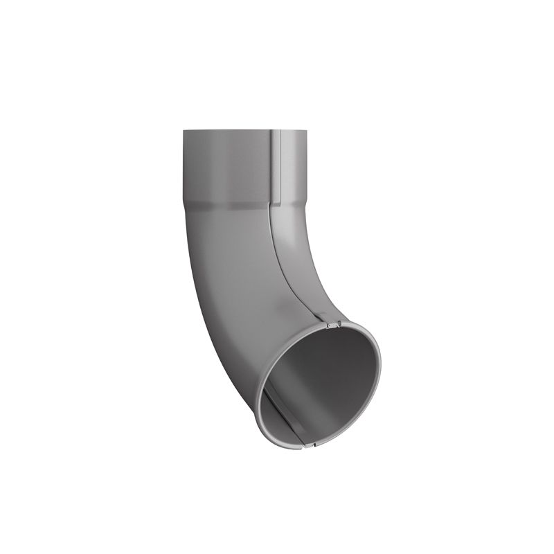 Product image for Lindab 75mm Round Steel Downpipe Outlet Shoe - Anthracite