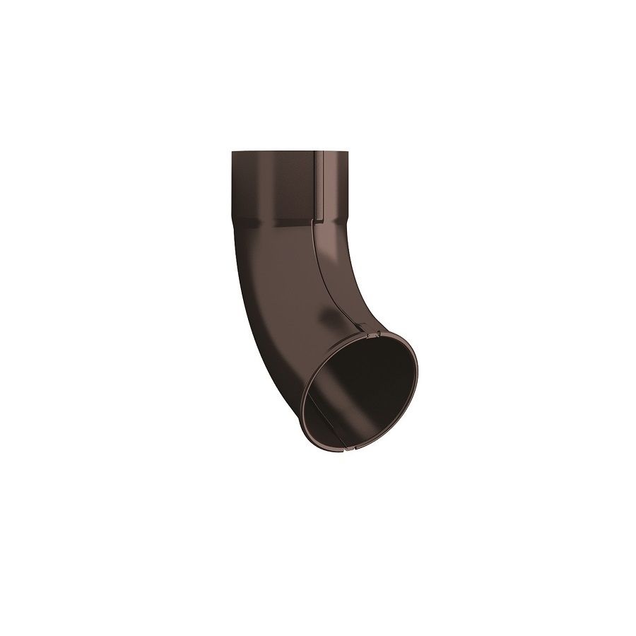 Product image for Lindab 87mm Steel Pipe Shoe - Coffee Brown