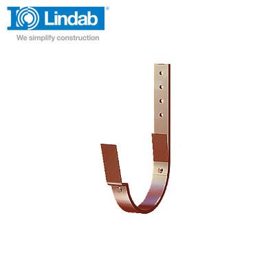 Product image for Lindab 190mm Half Round Fascia Bracket - Dark Red