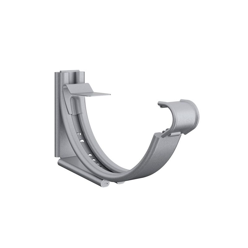 Product image for Lindab 125mm Round Steel Adjustable Snap-On Bracket - Silver