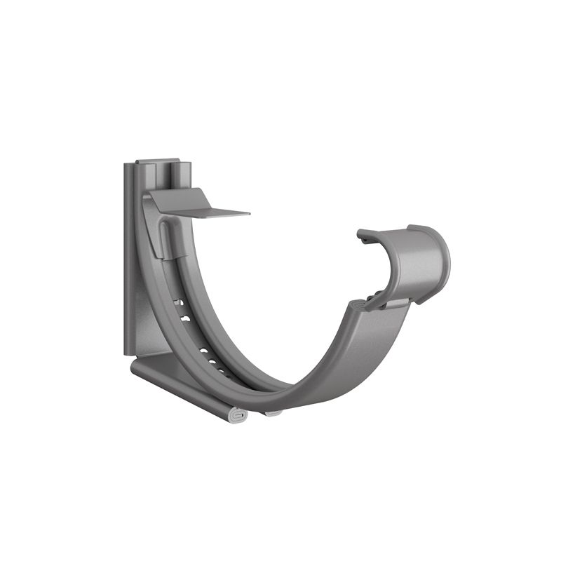 Product image for Lindab 150mm Round Steel Adjustable Snap-On Bracket - Anthracite