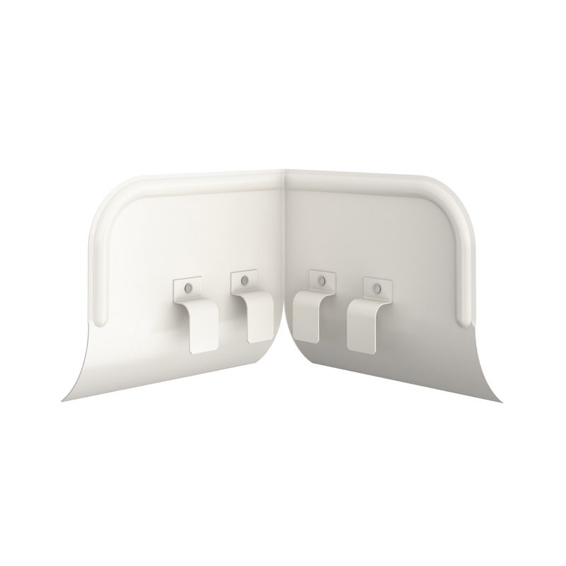Product image for Lindab 190mm - 100mm Half Round Overflow Protector - White