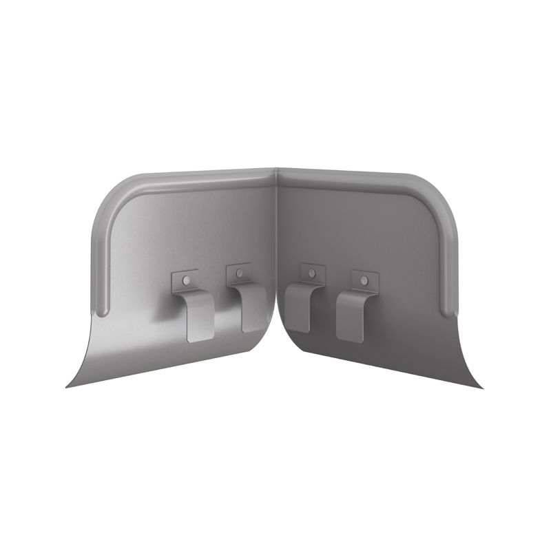Image of Lindab 190mm - 100mm Half Round Steel Overflow Protector - Anthracite
