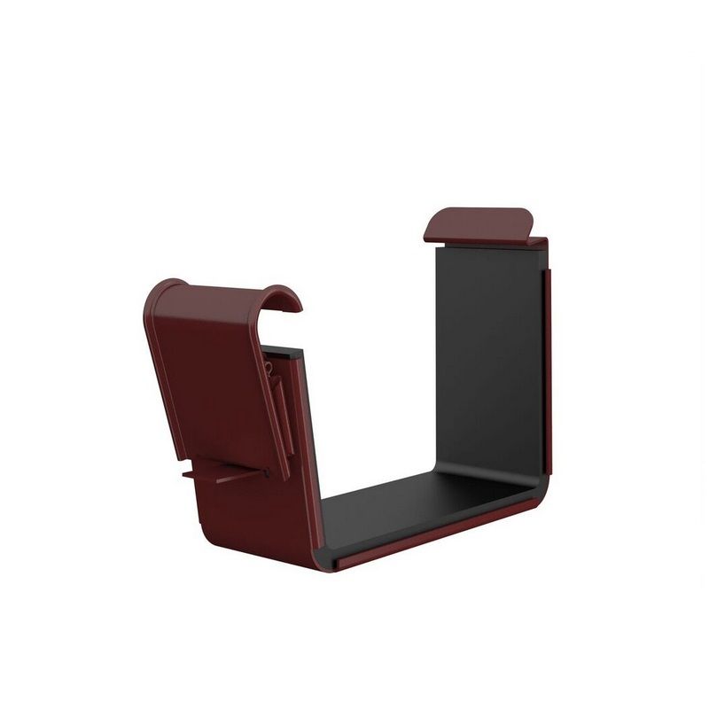 Product image for Lindab 140mm Rectangular Gutter Joint - Dark Red