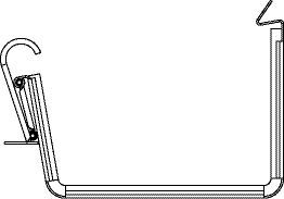 Product image for Lindab 140mm Rectangular Gutter Joint - Anthracite Grey