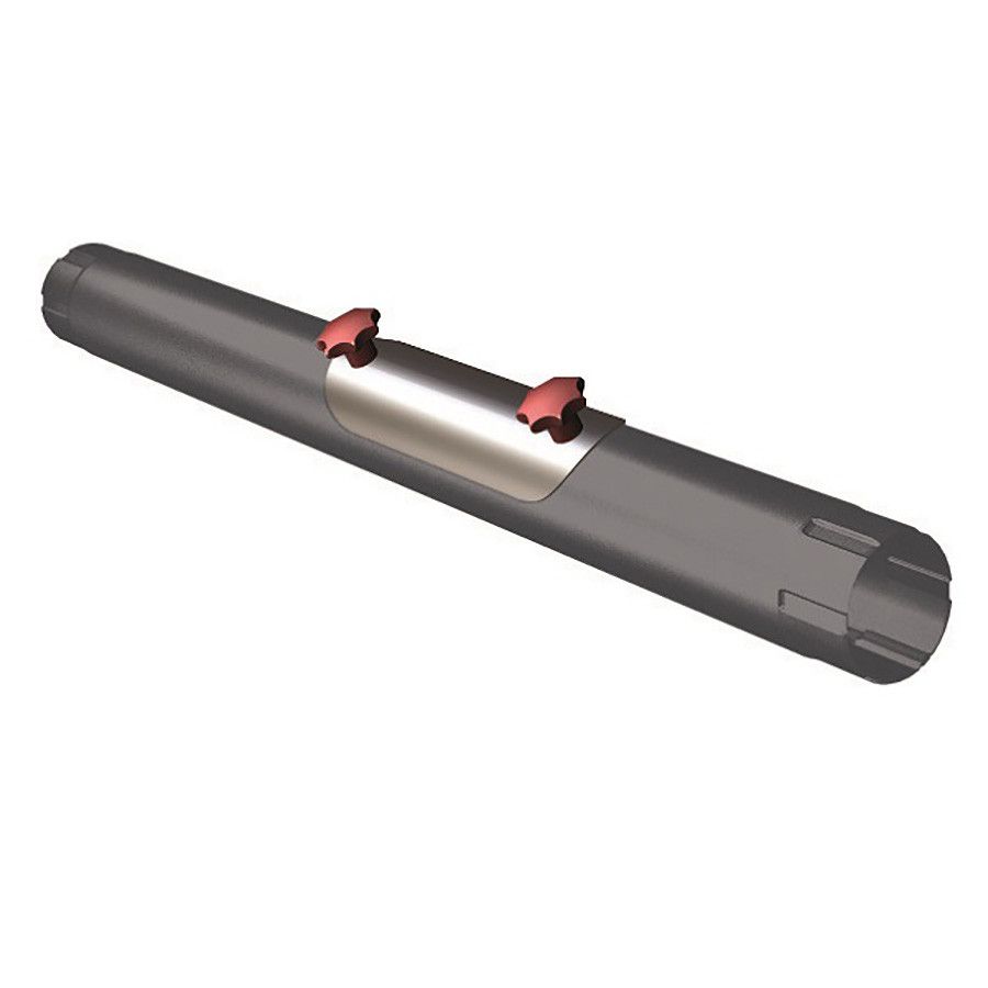 Product image for Lindab 87mm Round Steel Rod Access Pipe - Dark Grey