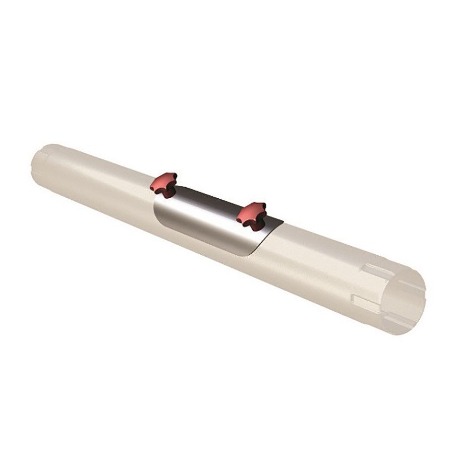 Product image for Lindab 100mm Round Steel Rod Access Pipe - Antique White