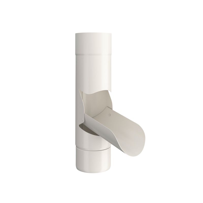 Product image for Lindab 75mm Manual Rainwater Diverter - Antique White
