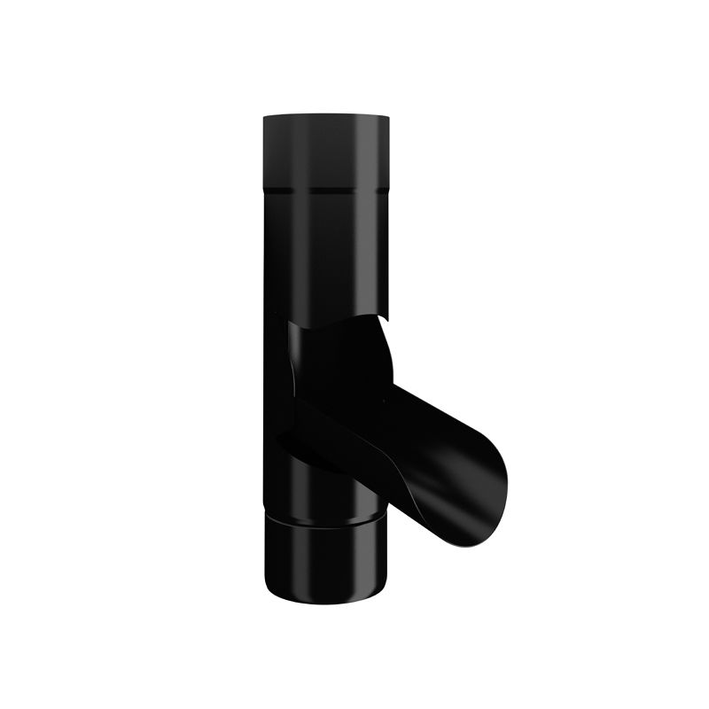 Product image for Lindab 87mm Manual Rainwater Diverter - Black