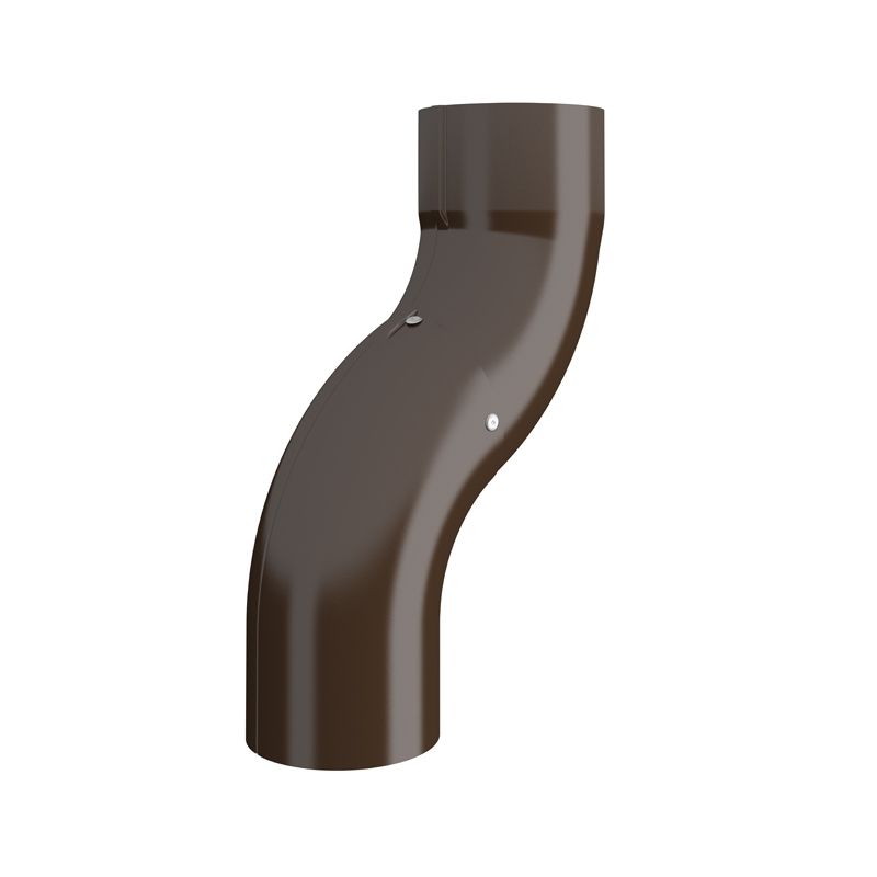 Product image for Lindab 87mm Round One Piece Bend - Brown
