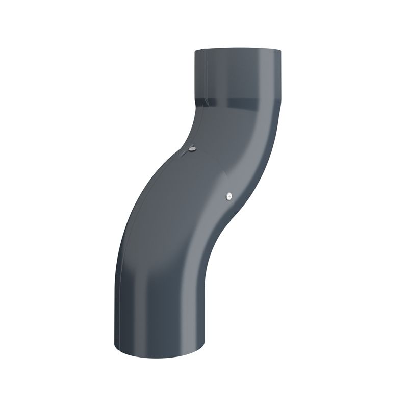 Product image for Lindab 87mm Round One Piece Bend - Dark Grey