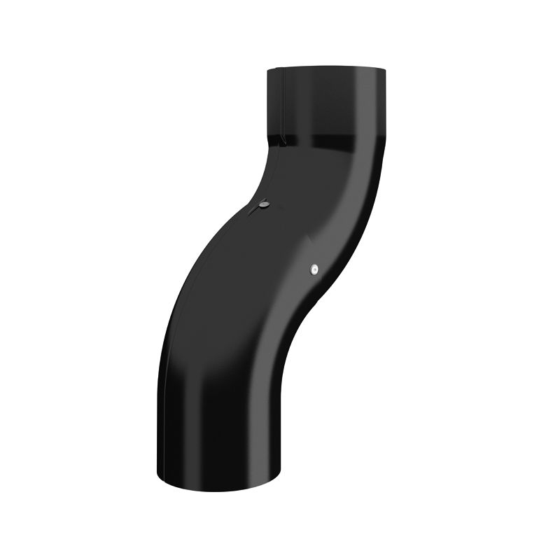 Product image for Lindab 75mm Round One Piece Bend - Black