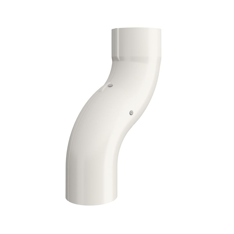 Product image for Lindab 87mm Round One Piece Bend - Antique White