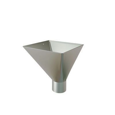 Product image for Lindab 87mm Square Steel Large Water Hopper - Anthracite Metallic