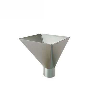 Product image for Lindab 120mm Square Steel Large Water Hopper - Anthracite Metallic
