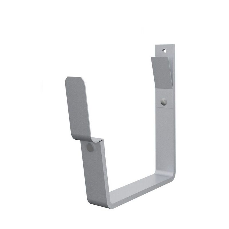 Product image for Lindab 140mm Rectangular Fascia Bracket - Silver Metallic