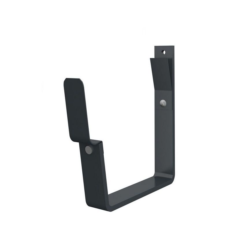 Product image for Lindab 140mm Rectangular Fascia Bracket - Anthracite Grey