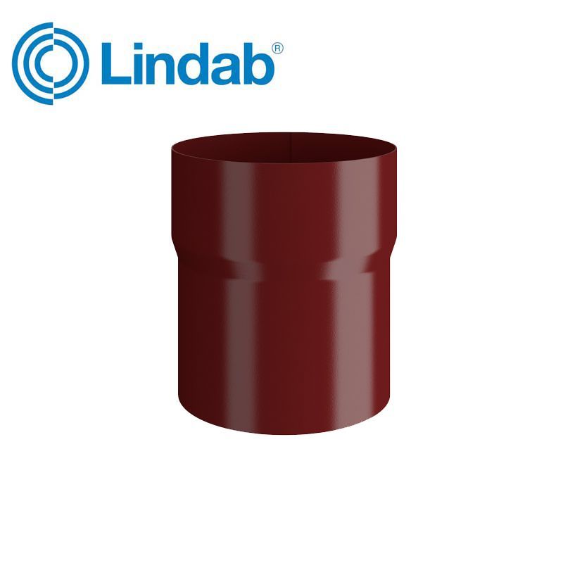 Product image for Lindab Round Pipe Connector 120mm Painted Dark Red