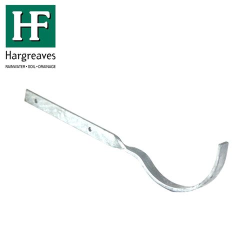 Product image for Painted Steel Half Round Side Fixing Rafter Bracket - 150mm Galvanised