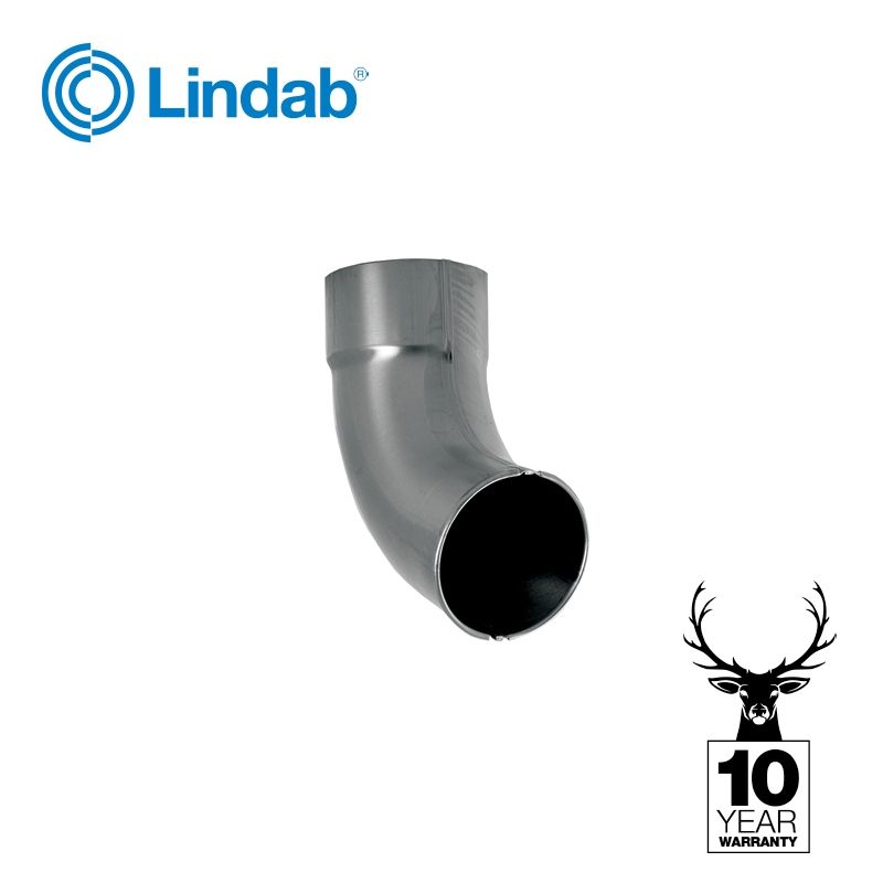 Product image for Galvanised Steel Gutter Downpipe Shoe 87mm - Lindab Magestic