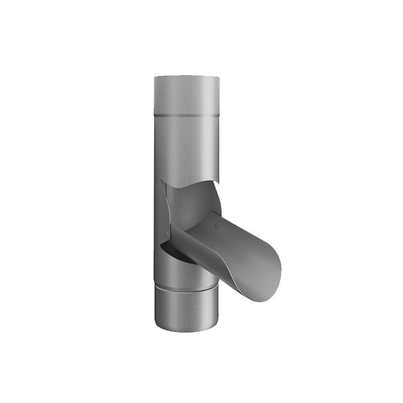Product image for Galvanised Steel Gutter Downpipe Diverter 75mm - Lindab Magestic