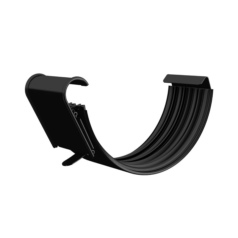 Image of Lindab 125mm Half Round Gutter Joint - Black