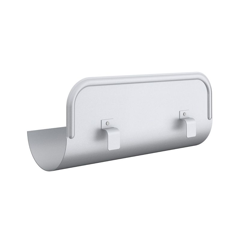 Image of Lindab 150mm Half Round Steel Straight Overflow Protector - Silver