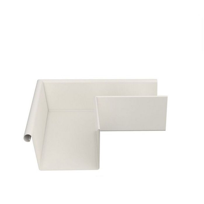 Product image for Lindab 140mm Rectangular 90dg External Gutter Corner - Antique White