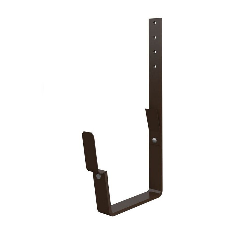Product image for Lindab 140mm Rectangular Steel Rafter Bracket - Brown