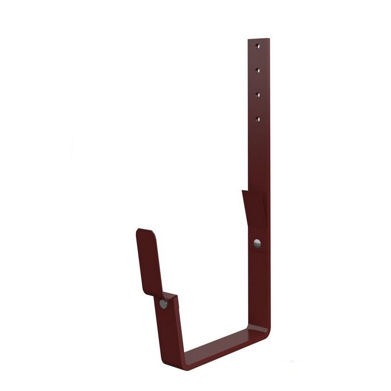 Product image for Lindab 140mm Rectangular Steel Rafter Bracket - Dark Red