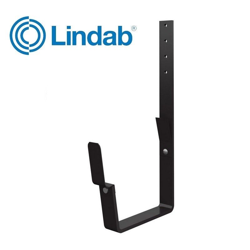 Product image for Lindab 140mm Rectangular Rafter Bracket - Coffee Brown