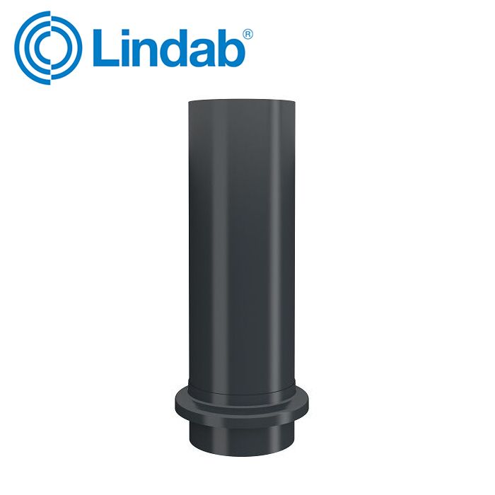 Product image for Lindab 100mm Drain Shoe - Anthracite Grey