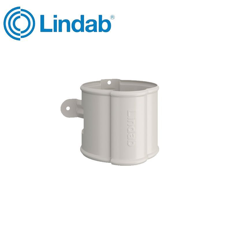 Product image for Lindab 120mm Round Steel Downpipe Bracket - Antique White