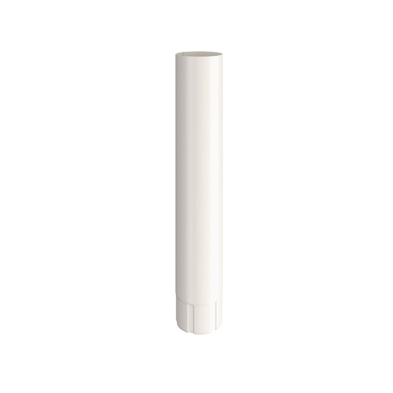 Product image for Lindab 100mm Round Steel Intermediate Pipe - Antique White