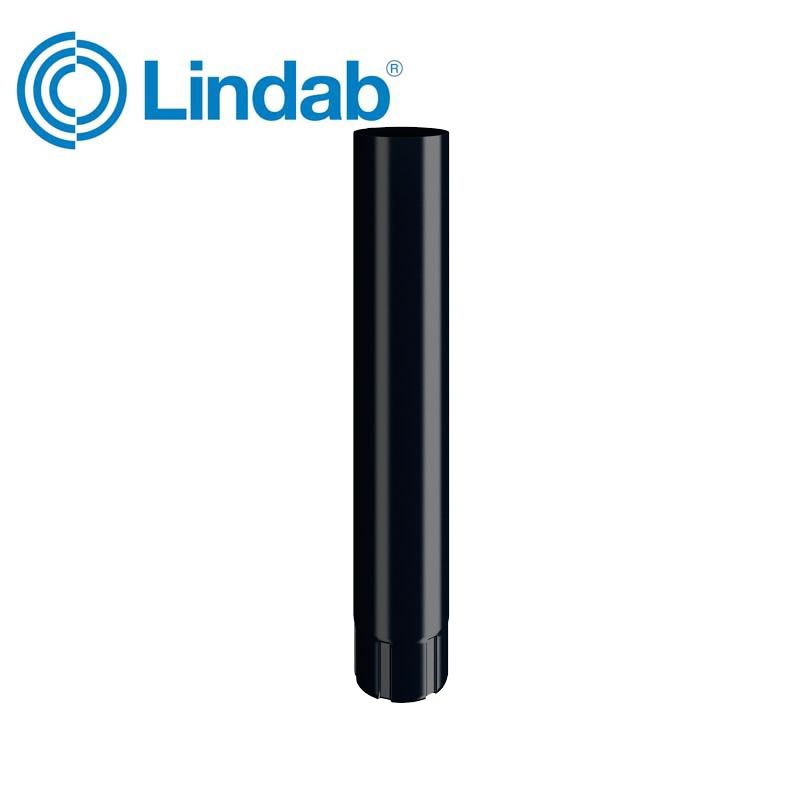 Product image for Lindab 120mm Round Steel Intermediate Pipe - Black