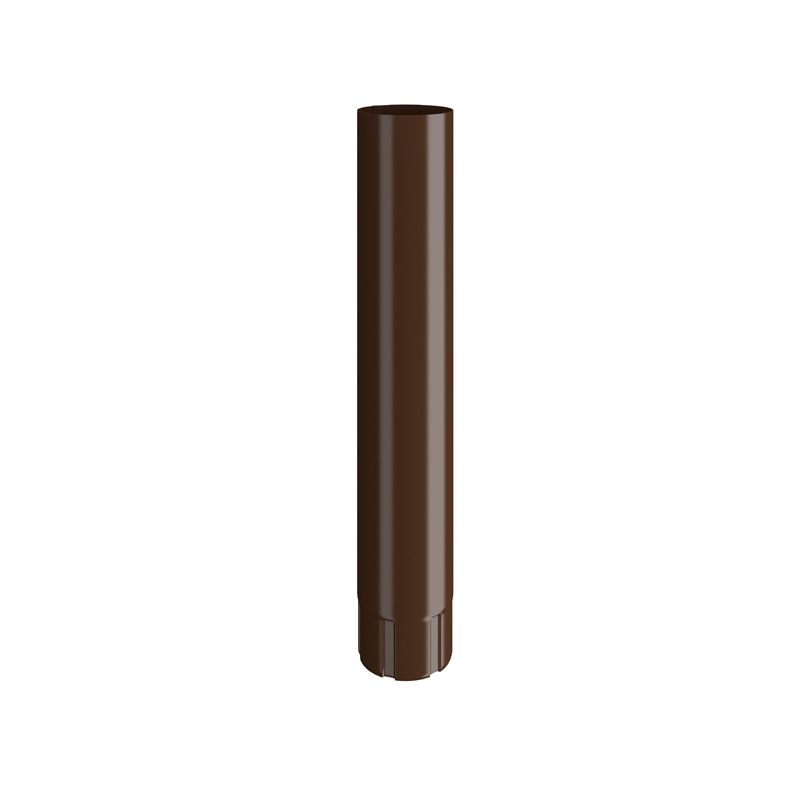 Product image for Lindab 120mm Round Steel Intermediate Pipe - Brown