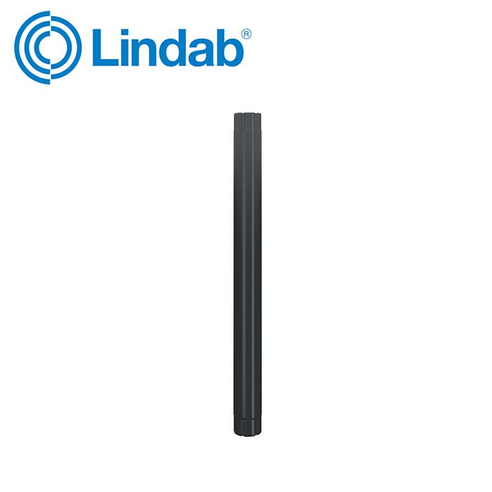 Product image for Lindab 87mm Steel 1m Intermediate Pipe - Anthracite Grey