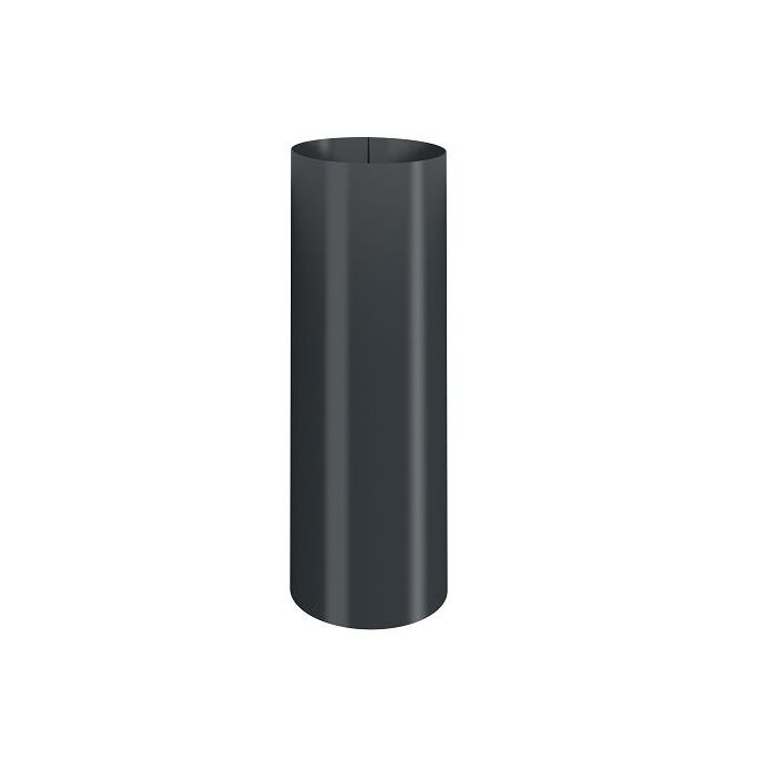 Product image for Lindab 100mm Steel Sliding Pipe - Anthracite Grey