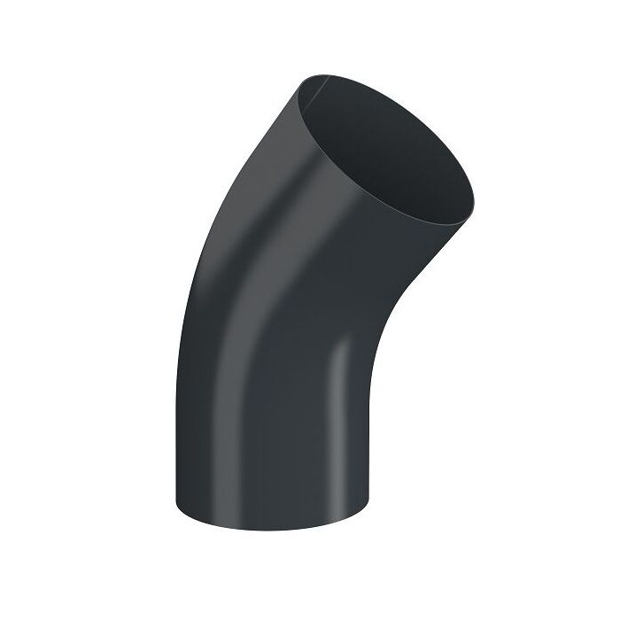 Product image for Lindab 75mm 70dg Conical Pipe Bend - Anthracite Grey