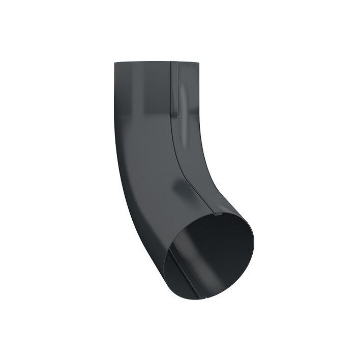 Product image for Lindab 87mm 70dg Conical Pipe Bend - Anthracite Grey