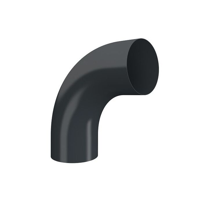 Product image for Lindab 100mm 70dg Conical Pipe Bend - Anthracite Grey