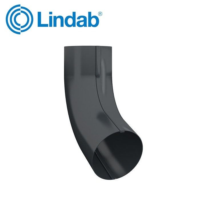Product image for Lindab 75mm 70dg Conical Pipe Bend - Black
