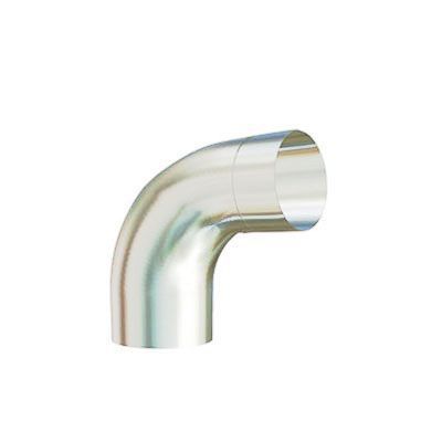 Product image for Lindab 87mm Round 85dg Gutter Pipe Bend - Antique White
