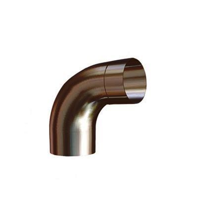 Product image for Lindab 100mm Round 85dg Gutter Pipe Bend - Brown