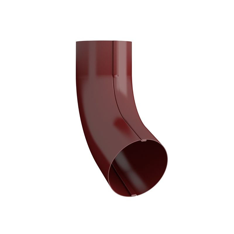 Product image for Lindab 100mm Round 85dg Gutter Pipe Bend - Dark Red