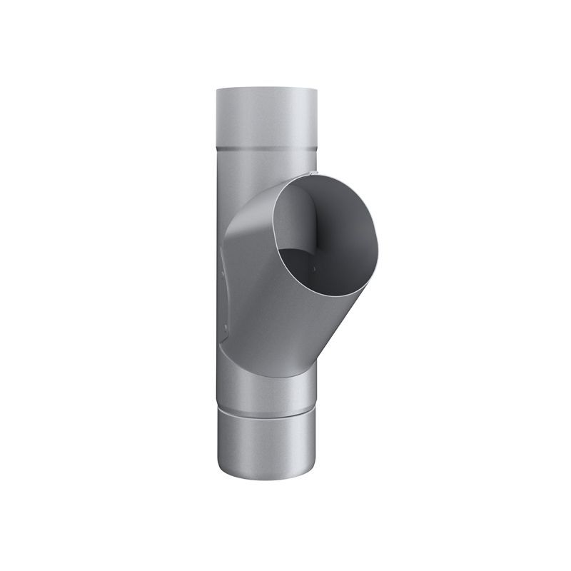 Product image for Lindab 100mm Round Adjustable Branch - Silver Metallic